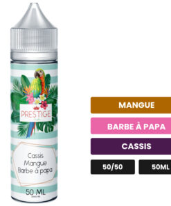 E-liquide Cassis Mangue Barbe à Papa Prestige Fruits 50 ml