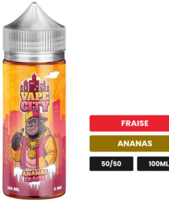 E-liquide Ananas Fraise Vape City 100 ml