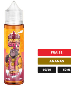 E-liquide Ananas Fraise Vape City 50 ml
