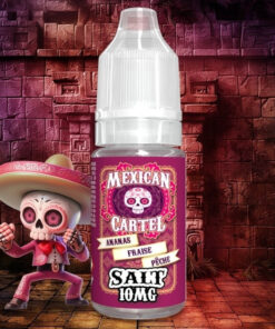 E-liquide Ananas Fraise Pêche Mexican Cartel sel de nicotine 10 ml