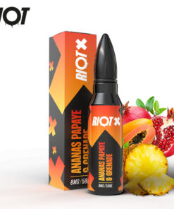 E-liquide Ananas Papaye Grenade RIOT 50 ml
