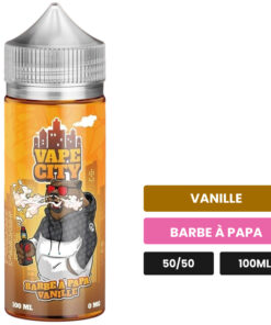 E-liquide Barbe à Papa Vanille Vape City 100 ml