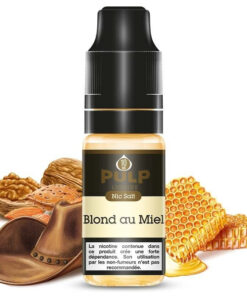 E-liquide Blond au Miel Noir Pulp sel de nicotine 10 ml