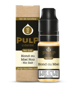 E-liquide Blond au Miel Noir Pulp sel de nicotine 10 ml