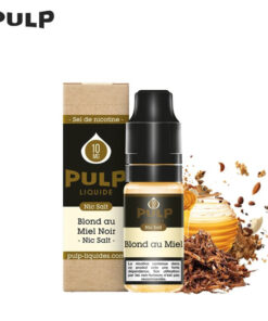 E-liquide Blond au Miel Noir Pulp sel de nicotine 10 ml