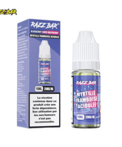 E-liquide Blue Grape Razz Bar sel de nicotine 10 ml