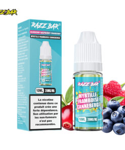 E-liquide Blueberry Raspberry Cranberry Razz Bar sel de nicotine 10 ml