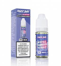 E-liquide Blueberry Sour Raspberry Razz Bar sel de nicotine 10 ml