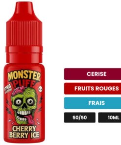 E-liquide Cherry Berry Ice Monster Puff sel de nicotine 10 ml