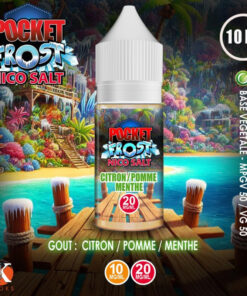 E-liquide Citron Pomme Menthe Knoks sel de nicotine 10 ml