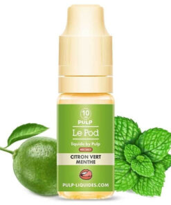 E-liquide Citron Vert Menthe Pulp sel de nicotine 10 ml