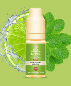 E-liquide Citron Vert Menthe Pulp sel de nicotine 10 ml