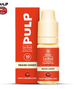 E-liquide Fraise Candy Pulp sel de nicotine 10 ml