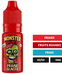 E-liquide Fraise Glacée Monster Puff sel de nicotine 10 ml
