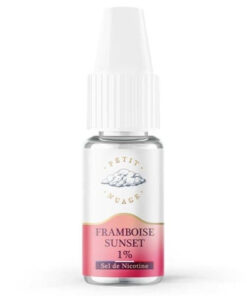 E-liquide Framboise Sunset Petit Nuage sel de nicotine 10 ml
