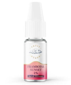 E-liquide Framboise Sunset Petit Nuage sel de nicotine 10 ml