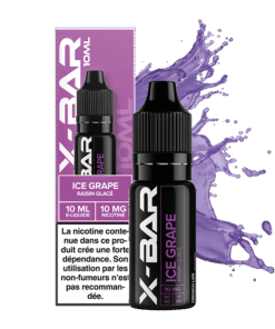 E-liquide Ice Grape X-Bar sel de nicotine 10 ml