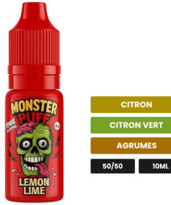 E-liquide Lemon Lime Monster Puff sel de nicotine 10 ml
