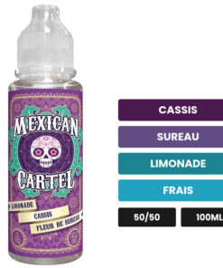 E-liquide Limonade Cassis Fleur de Sureau Mexican Cartel 100 ml