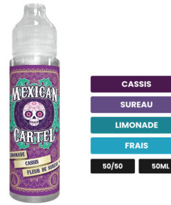 E-liquide Limonade Cassis Fleur de Sureau Mexican Cartel 50 ml