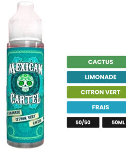 E-liquide Limonade Citron Vert Cactus Mexican Cartel 50 ml