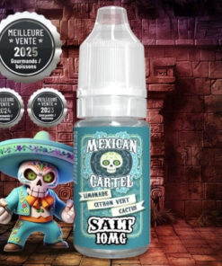 E-liquide Limonade Citron Vert Cactus Mexican Cartel sel de nicotine 10 ml