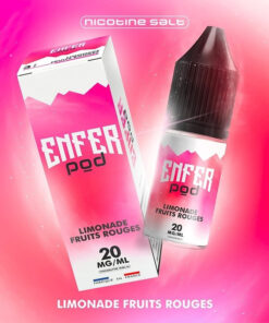 E-liquide Limonade Fruits Rouges Vape 47 sel de nicotine 10 ml