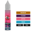 E-liquide Litchi Mangue Cassis Aisu sel de nicotine 10 ml