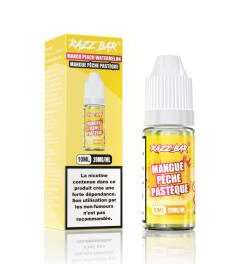 E-liquide Mango Peach Watermelon Razz Bar sel de nicotine 10 ml