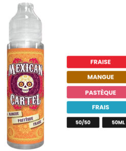 E-liquide Mangue Pastèque Fraise Mexican Cartel 50 ml