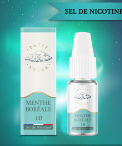 E-liquide Menthe Boréale Petit Nuage sel de nicotine 10 ml