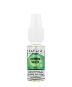 E-liquide Menthe Verte Elfliq sel de nicotine 10 ml