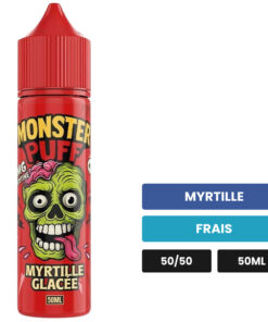E-liquide Myrtille Glacée Monster Puff 50 ml