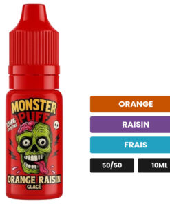 E-liquide Orange Raisin Glacé Monster Puff sel de nicotine 10 ml