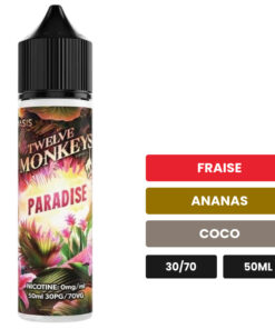 E-liquide Paradise 12 Monkeys 50 ml
