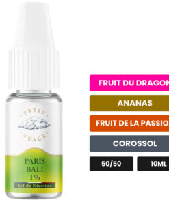 E-liquide Paris Bali Petit Nuage sel de nicotine 10 ml