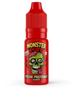E-liquide Pêche Pastèque Glacée Monster Puff sel de nicotine 10 ml