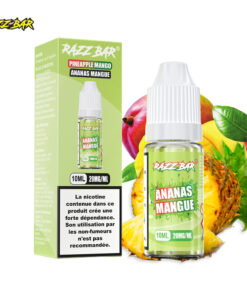 E-liquide Pineapple Mango Razz Bar sel de nicotine 10 ml