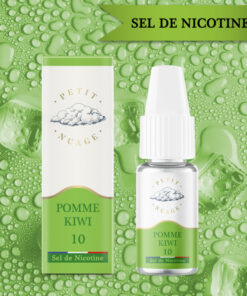 E-liquide Pomme Kiwi Petit Nuage sel de nicotine 10 ml