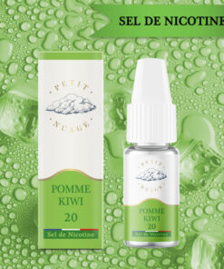 E-liquide Pomme Kiwi Petit Nuage sel de nicotine 10 ml