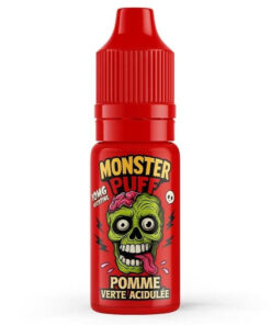 E-liquide Pomme Verte Acidulée Monster Puff sel de nicotine 10 ml