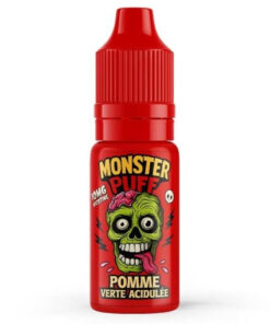 E-liquide Pomme Verte Acidulée Monster Puff sel de nicotine 10 ml