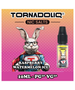 E-liquide Raspberry Watermelon Ice Tornadoliq sel de nicotine 10 ml