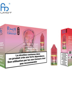 E-liquide Raspberry Watermelon Tornado by RandM sel de nicotine 10 ml