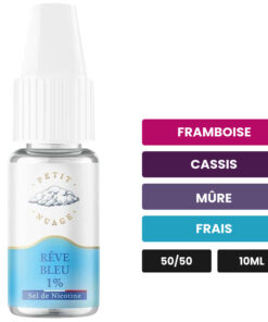 E-liquide Rêve Bleu Petit Nuage sel de nicotine 10 ml