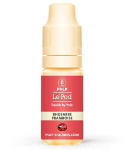 E-liquide Rhubarbe Framboise Pulp sel de nicotine 10 ml