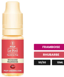 E-liquide Rhubarbe Framboise Pulp sel de nicotine 10 ml