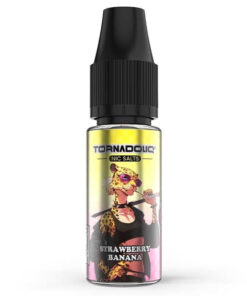 E-liquide Strawberry Banana Tornadoliq sel de nicotine 10 ml