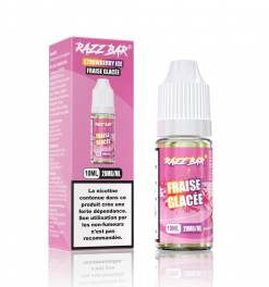 E-liquide Strawberry Ice Razz Bar sel de nicotine 10 ml