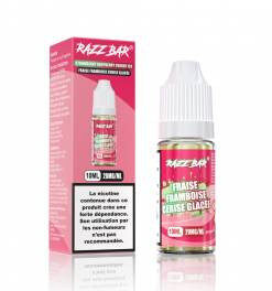E-liquide Strawberry Raspberry Cherry Ice Razz Bar sel de nicotine 10 ml